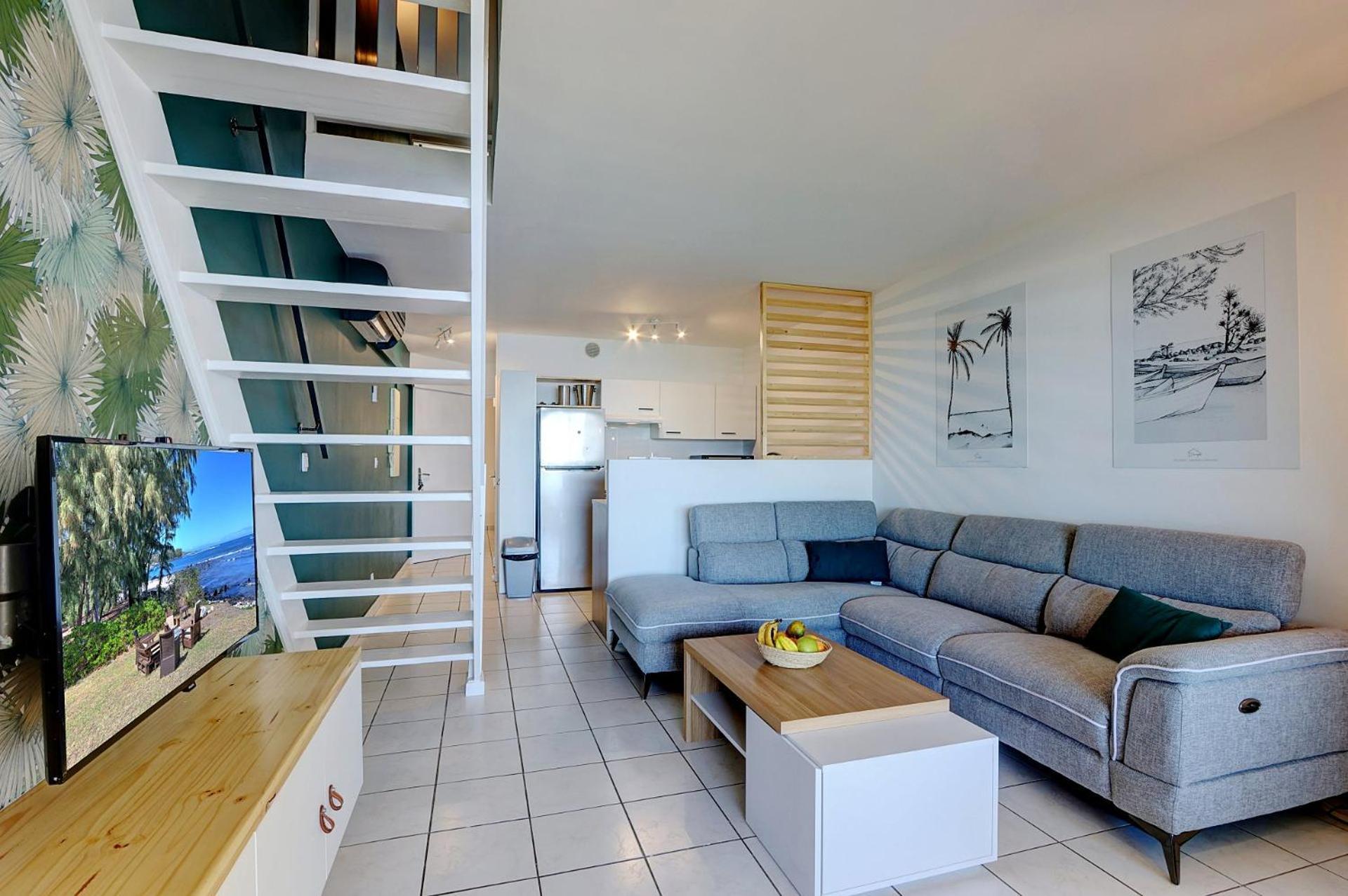 Plein La Vue - T4 Saint Leu 1Ere Ligne Pieds Dans L'Eau Apartment Exterior foto