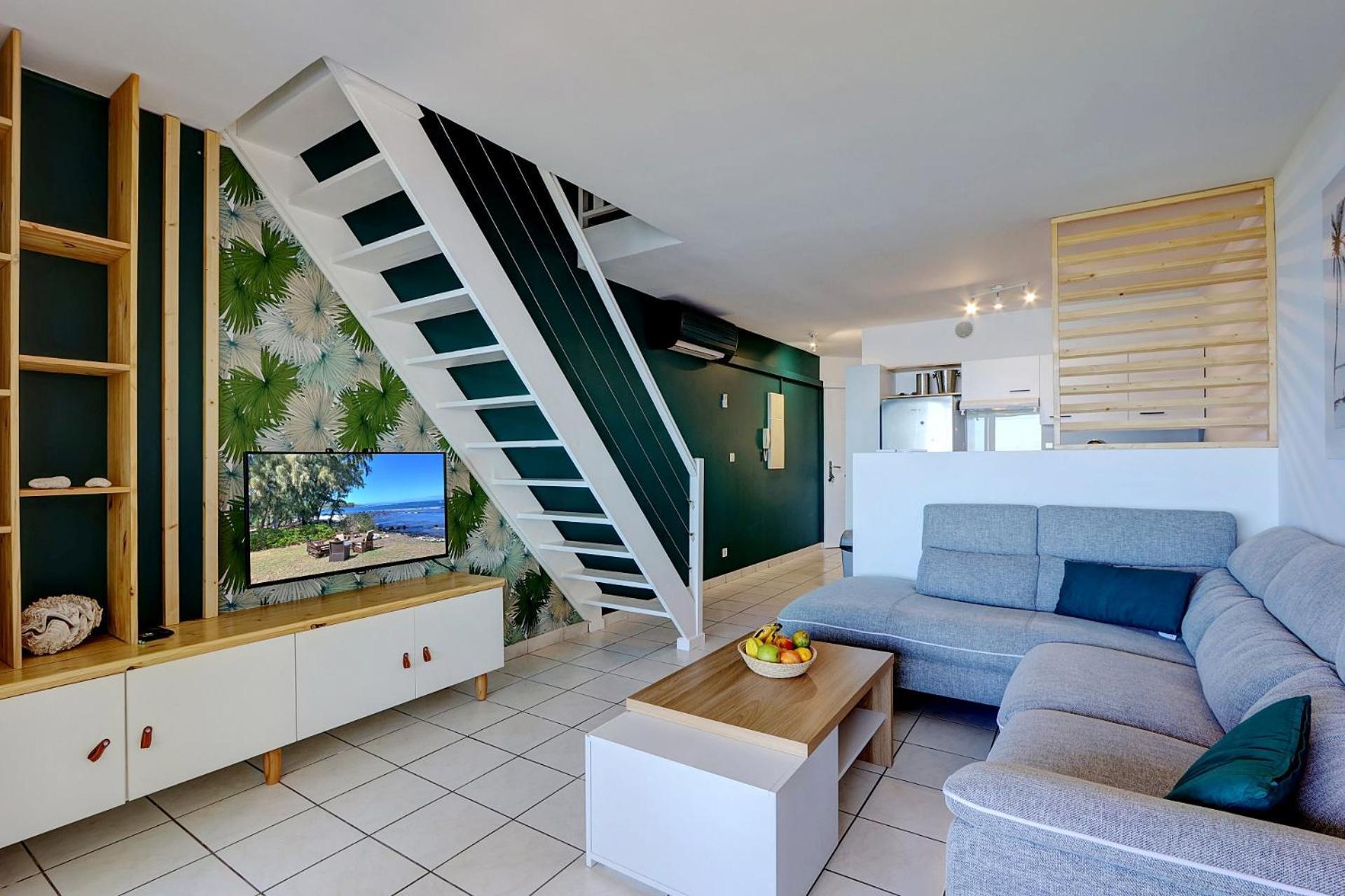 Plein La Vue - T4 Saint Leu 1Ere Ligne Pieds Dans L'Eau Apartment Exterior foto